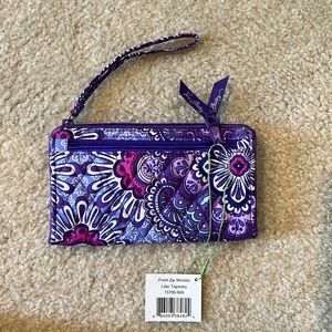 BRAND NEW WITH TAG Vera Bradley wristlet!! Beautiful purple pattern!